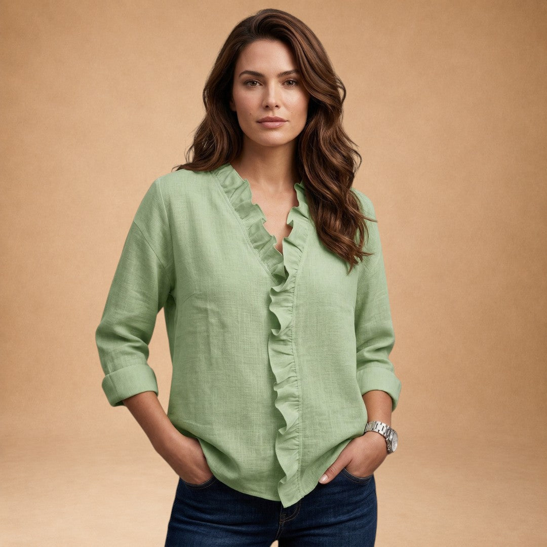 Elaine - Blusa con volantes