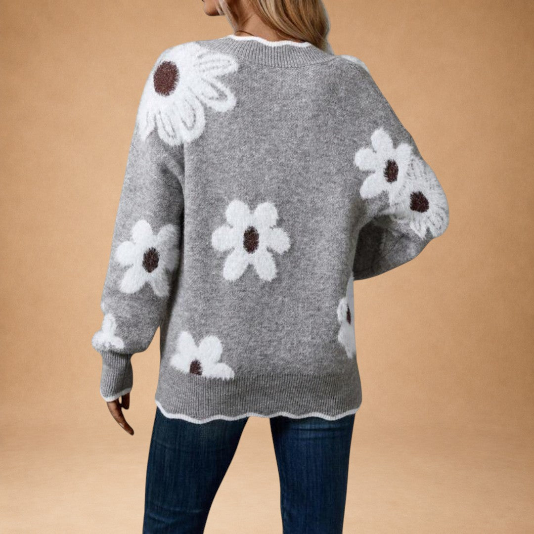 Zenovia – Elegant strik med blomstermønster og feminin pasform