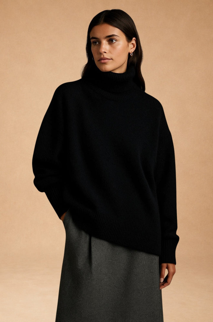 Sixtine™ damesweater med rullekrave – Blød elegance