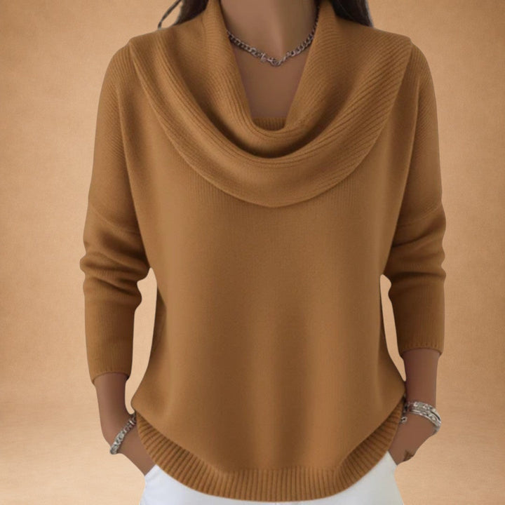 Evmorfia – Sweater med krave og blød fornemmelse for elegant komfort