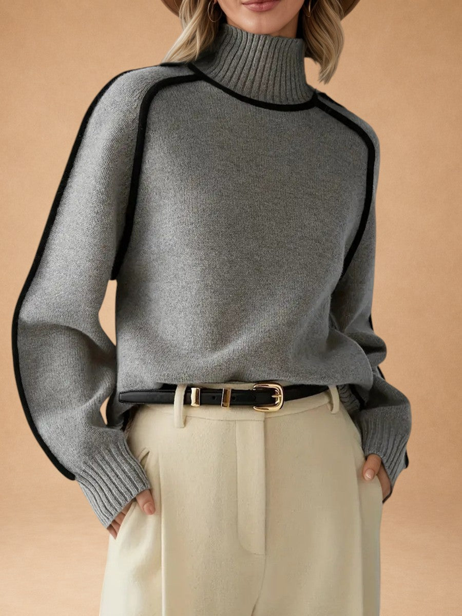 Donna | Elegante Suéter de Cuello Alto