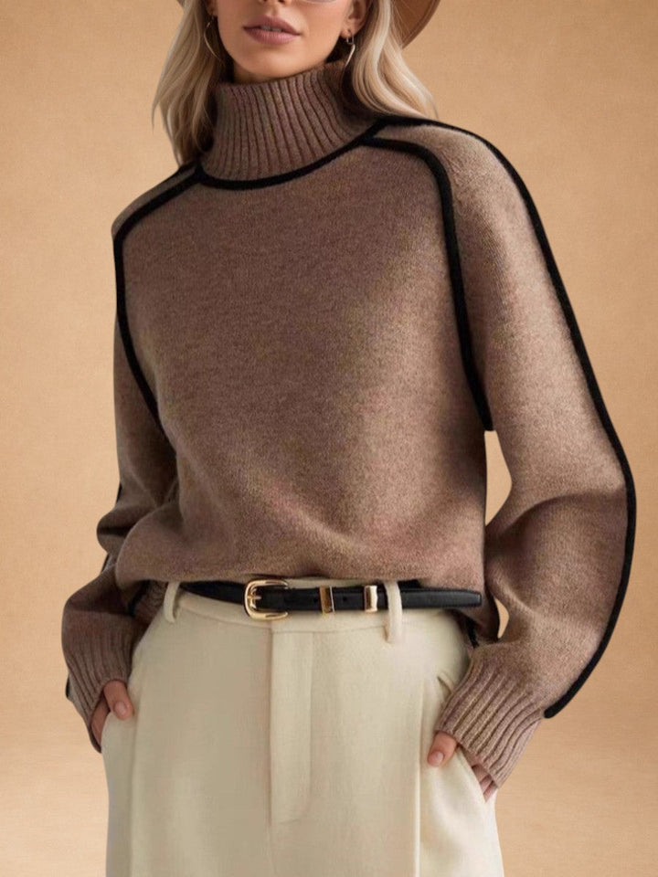 Donna | Elegante Suéter de Cuello Alto