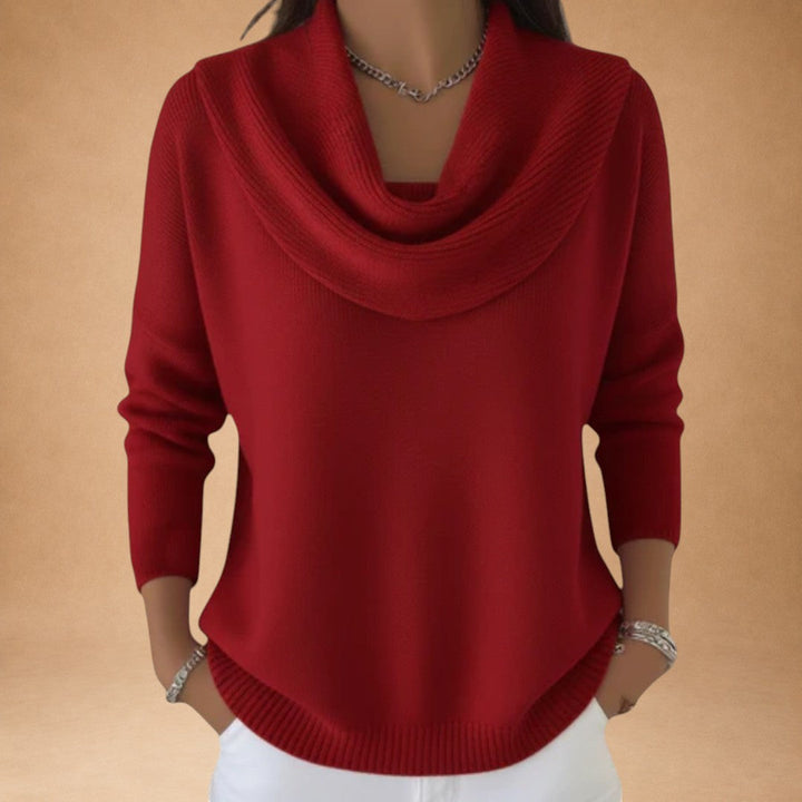 Evmorfia – Sweater med krave og blød fornemmelse for elegant komfort