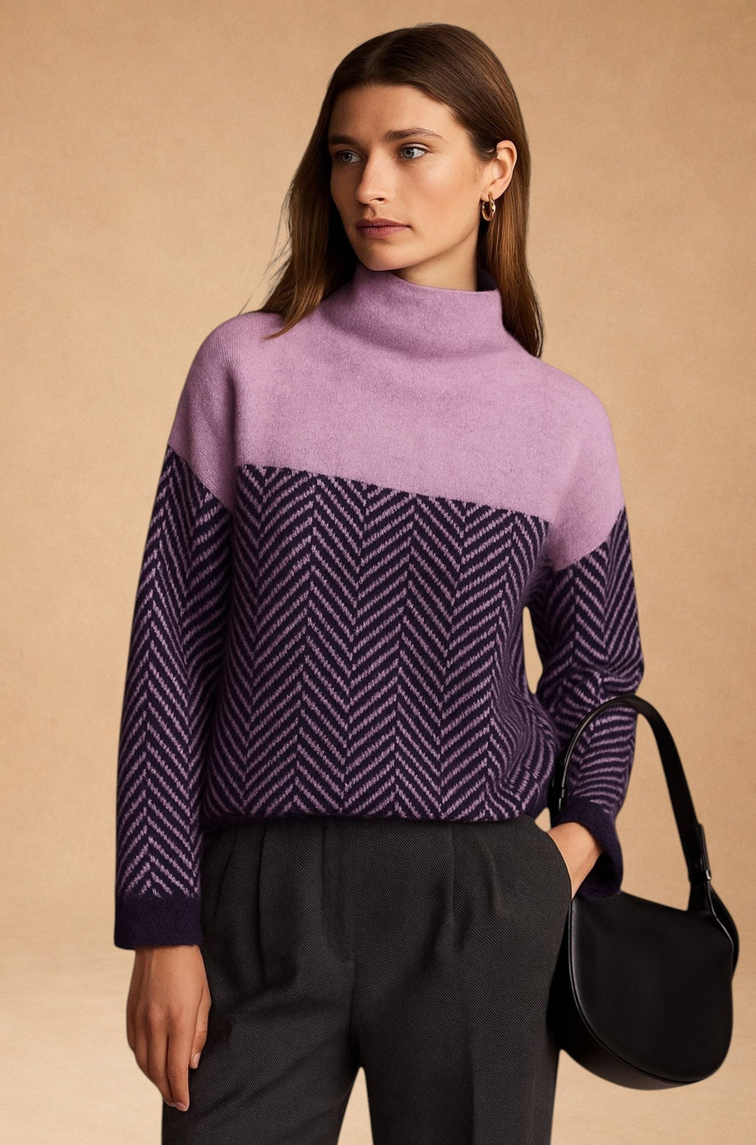 Amira – Elegant kashmir sweater med rullekrave
