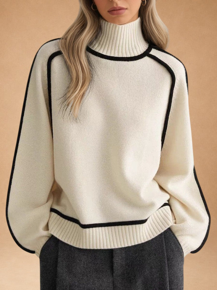Donna | Elegante Suéter de Cuello Alto