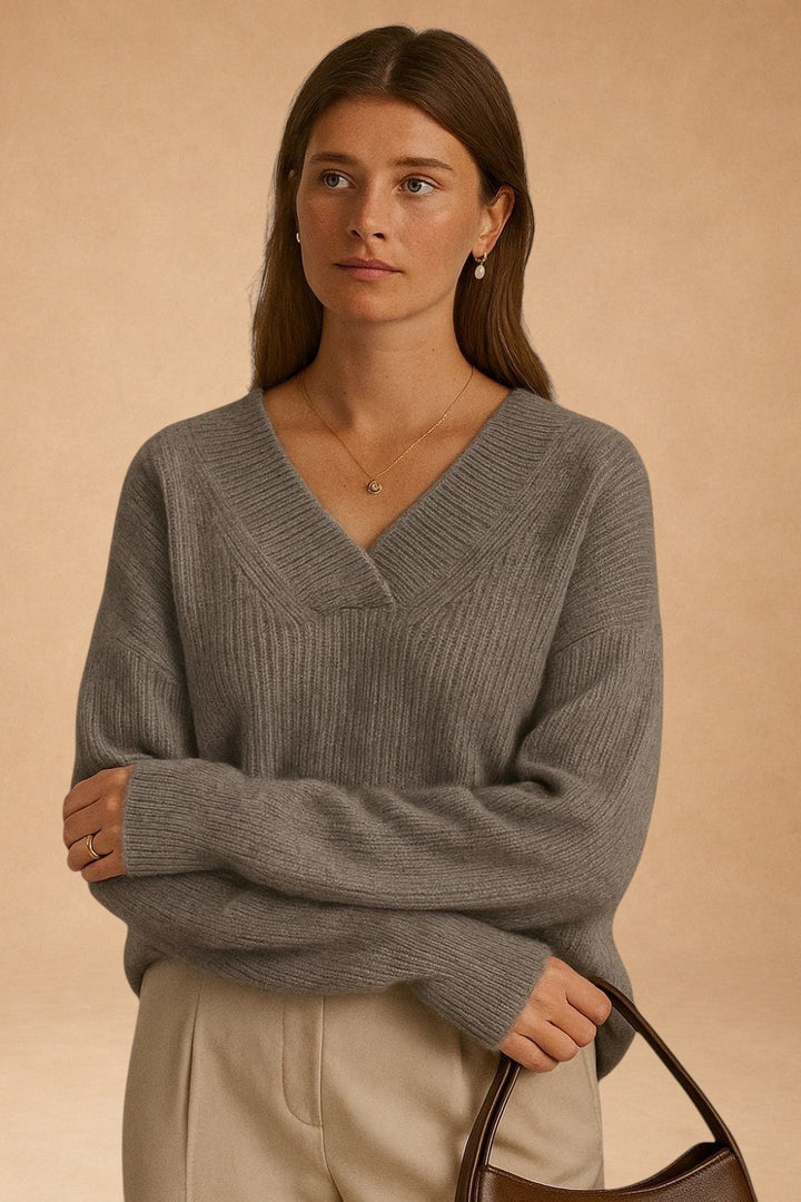 Éliane - Jersey de Cachemira Esmeralda