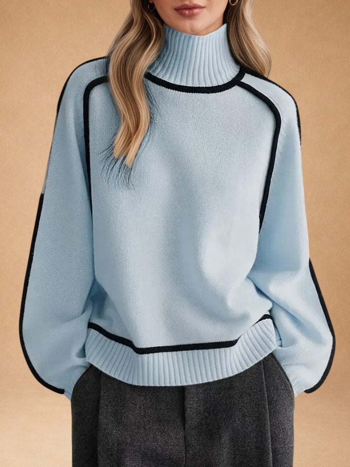 Donna | Elegante Suéter de Cuello Alto