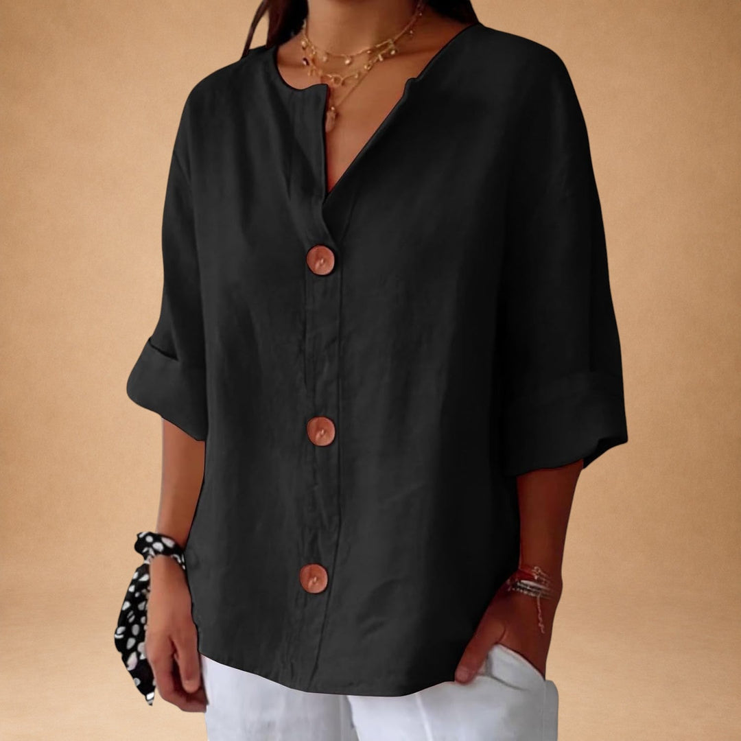 Casual bluse med struktur