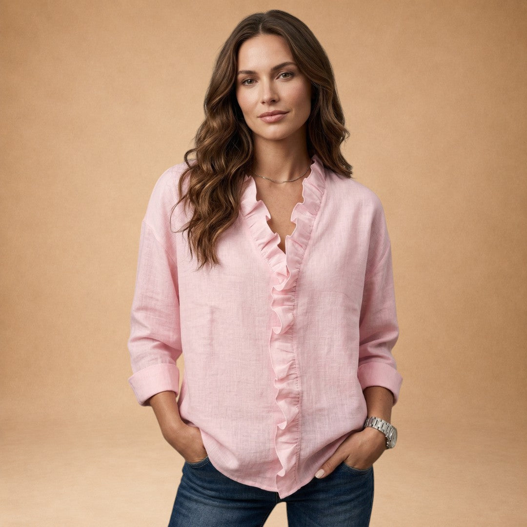 Elaine - Blusa con volantes