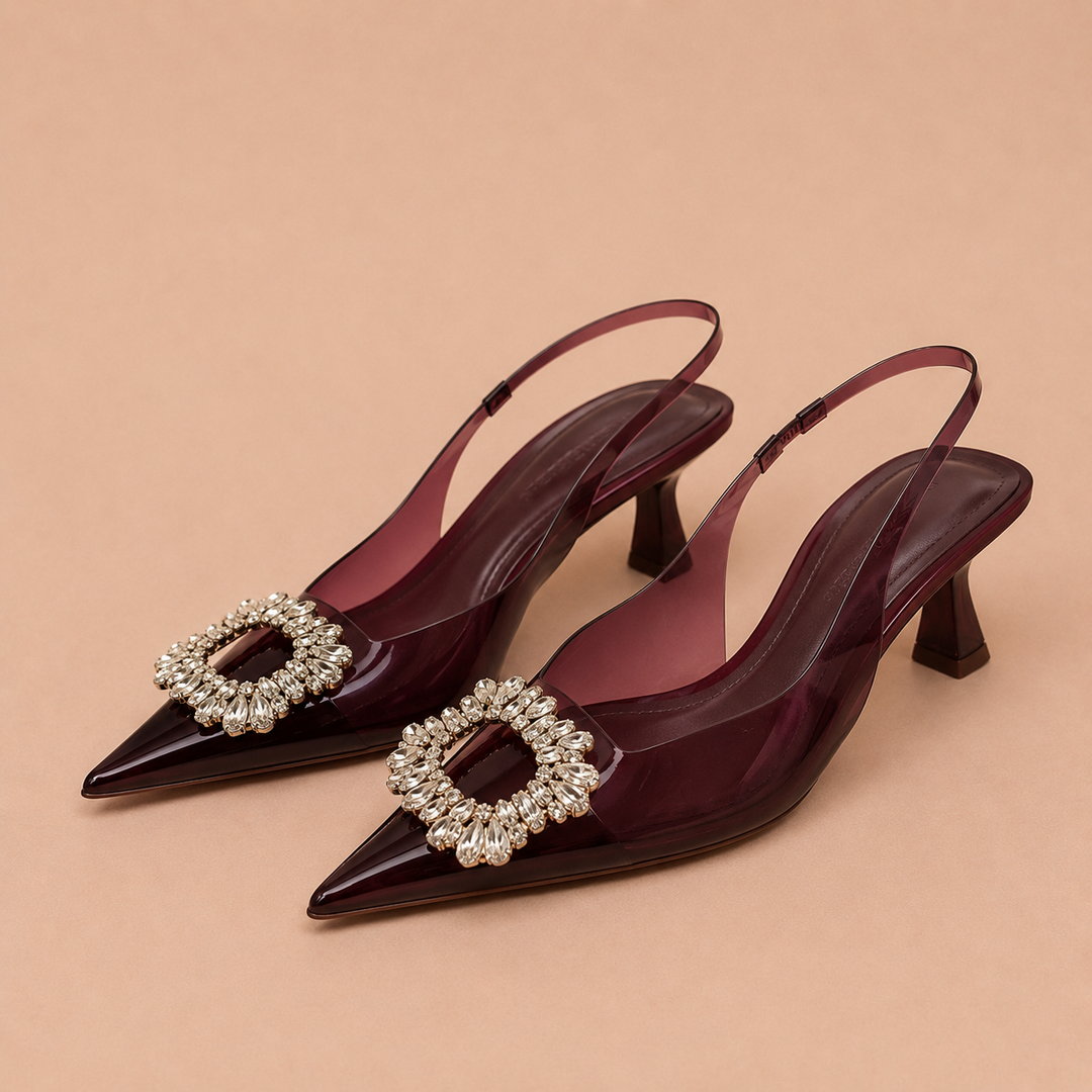 Luna – elegante sko med skinnende dekoration