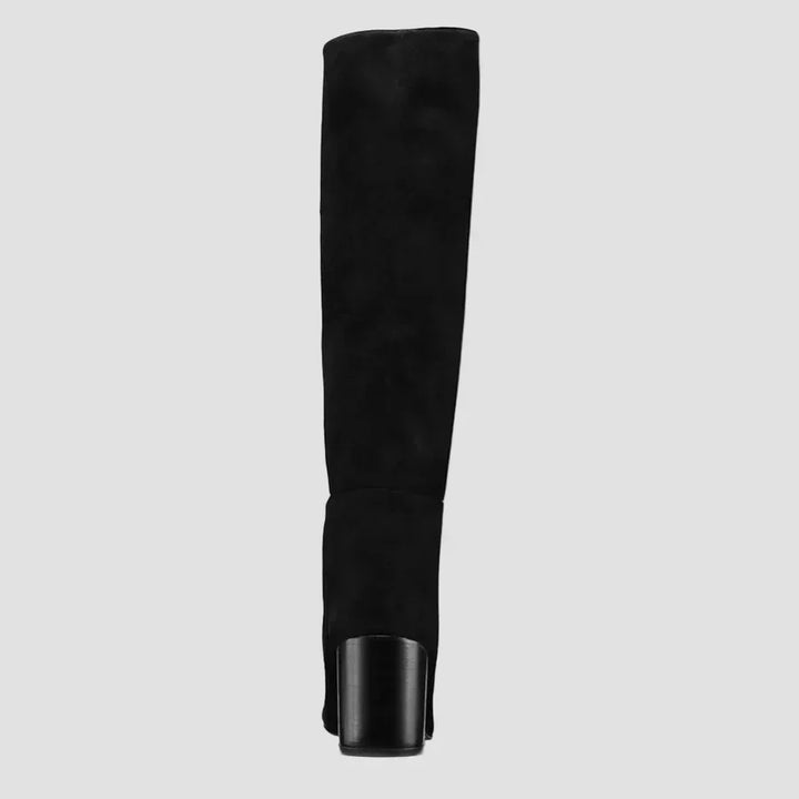 Anastasia - Botas negras por encima de la rodilla con tacón ancho