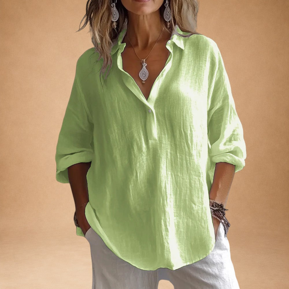 Blusa de elegancia relajada