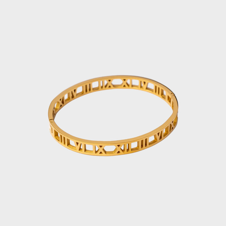 Pulsera de números de oro