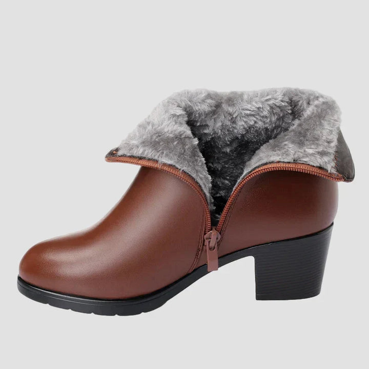 Frederica - Elegantes botas de invierno con cremallera