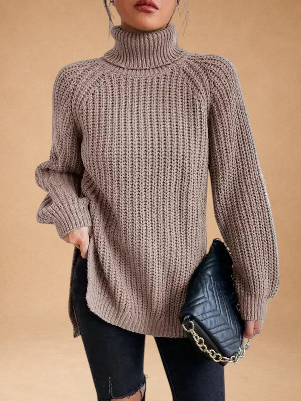 Maria – Varm og rummelig sweater med krave