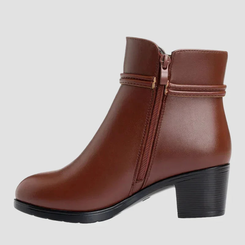 Frederica - Elegantes botas de invierno con cremallera