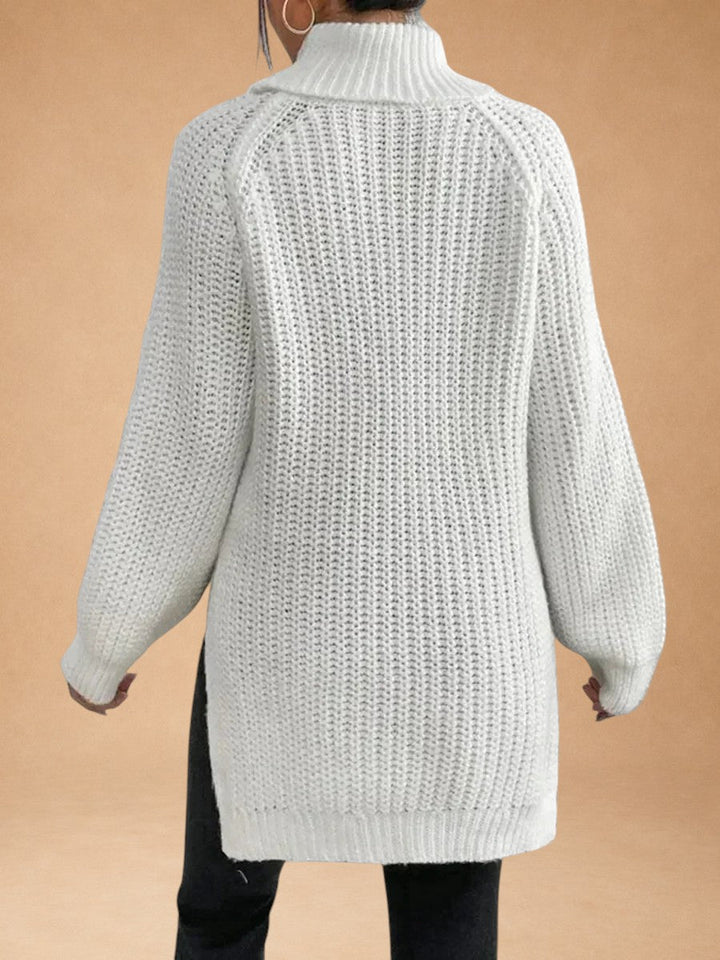 Maria – Varm og rummelig sweater med krave