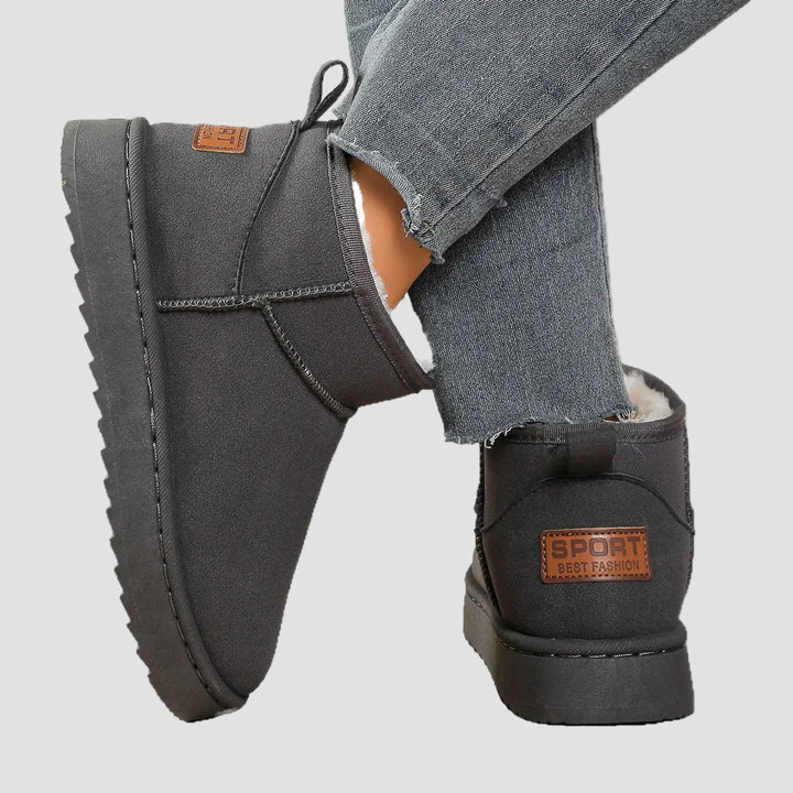 Chrysoula - Bota clásica y cómoda con forro de terciopelo