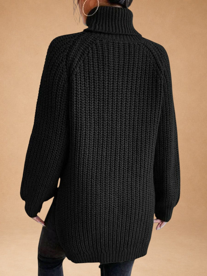 Maria – Varm og rummelig sweater med krave