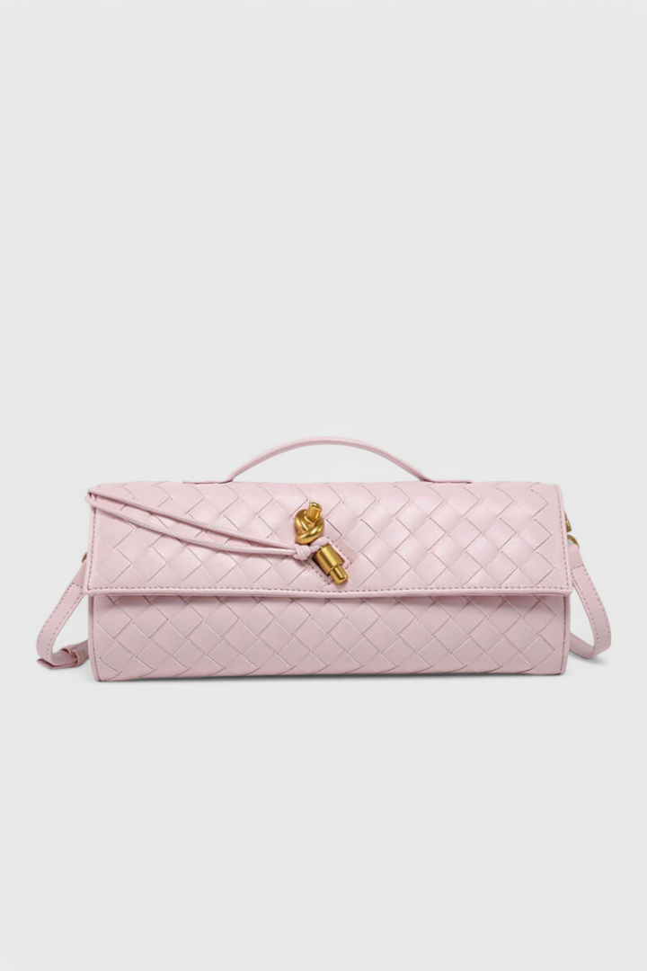 Bolso de mano Melanie con detalle de nudo dorado
