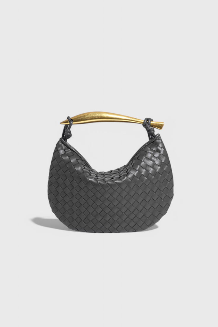 Τσάντα Gerda Bolso Woven με Χρυσή Λαβή