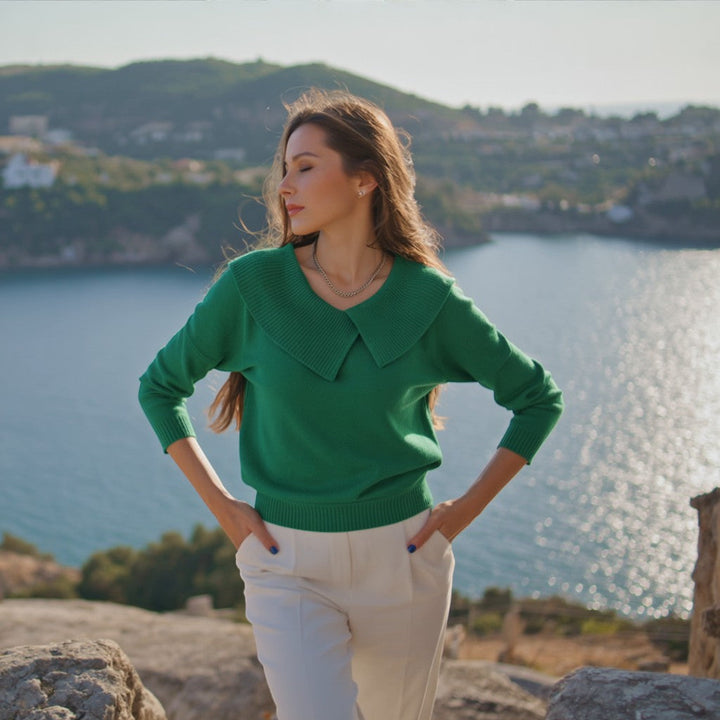 Nikoleta - Jersey cálido con cuello suave