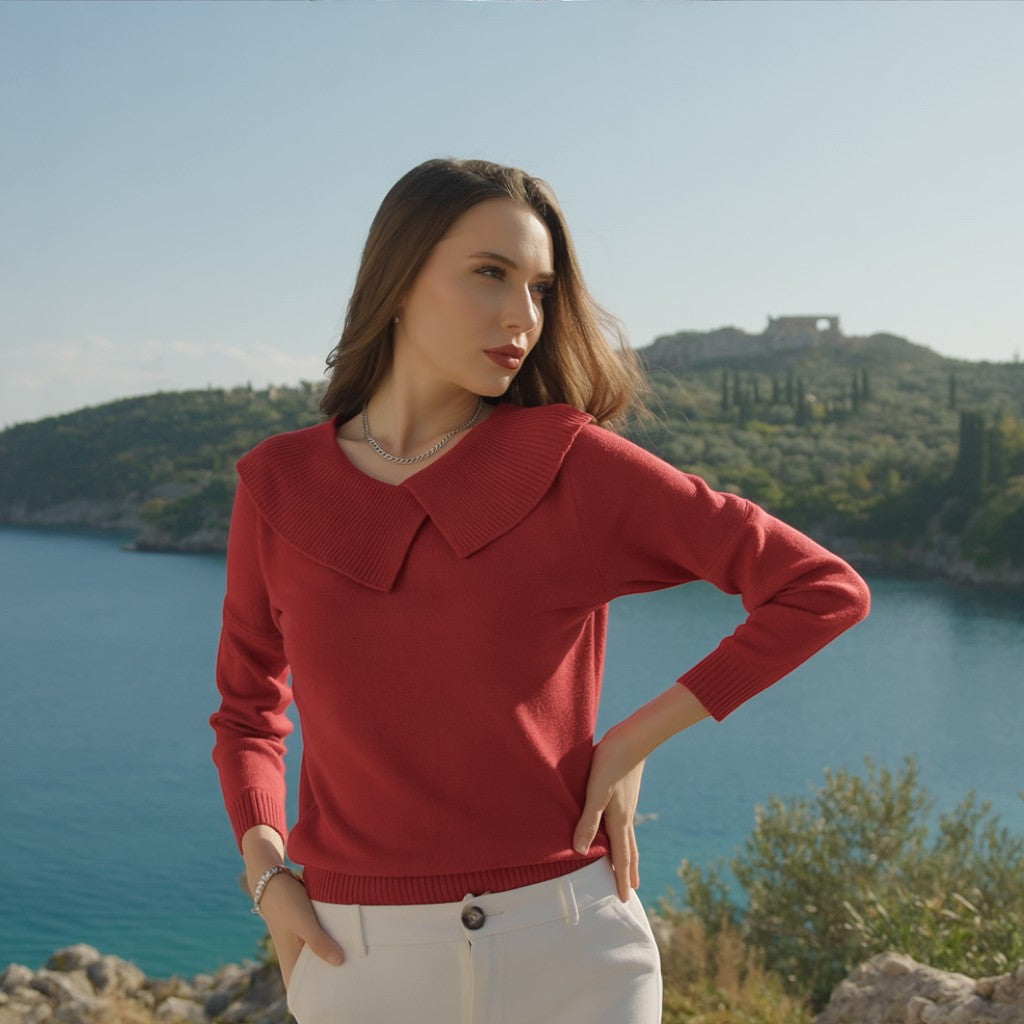 Nikoleta - Jersey cálido con cuello suave