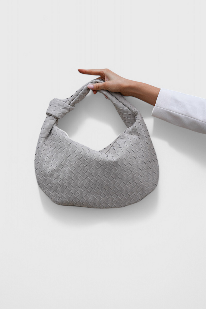 Bolso de Hombro Mediano de Tela Sage