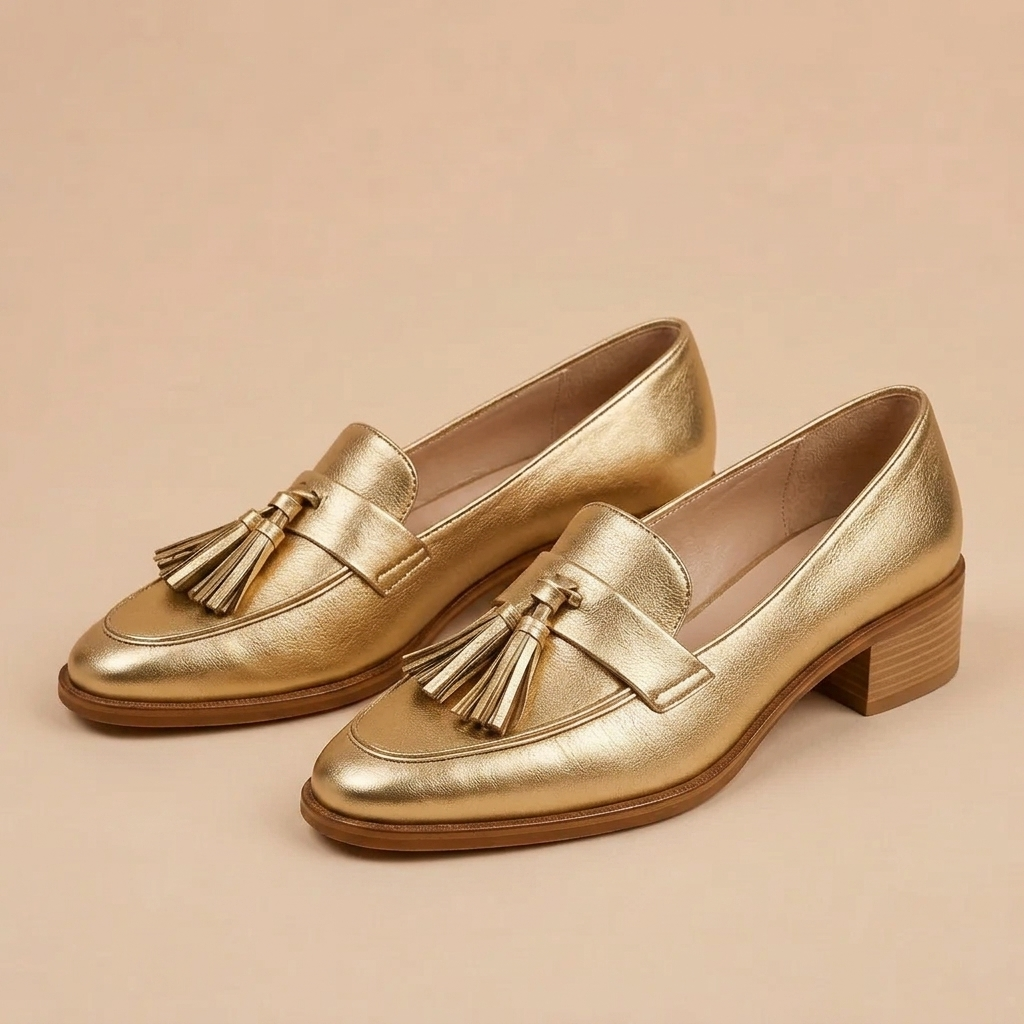 Céleste™ | Gyldne mokkasiner til elegante øjeblikke