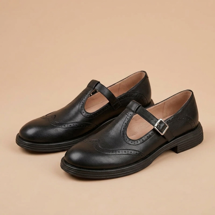Alexia - Zapato de mujer tipo Mary Jane de piel con correa