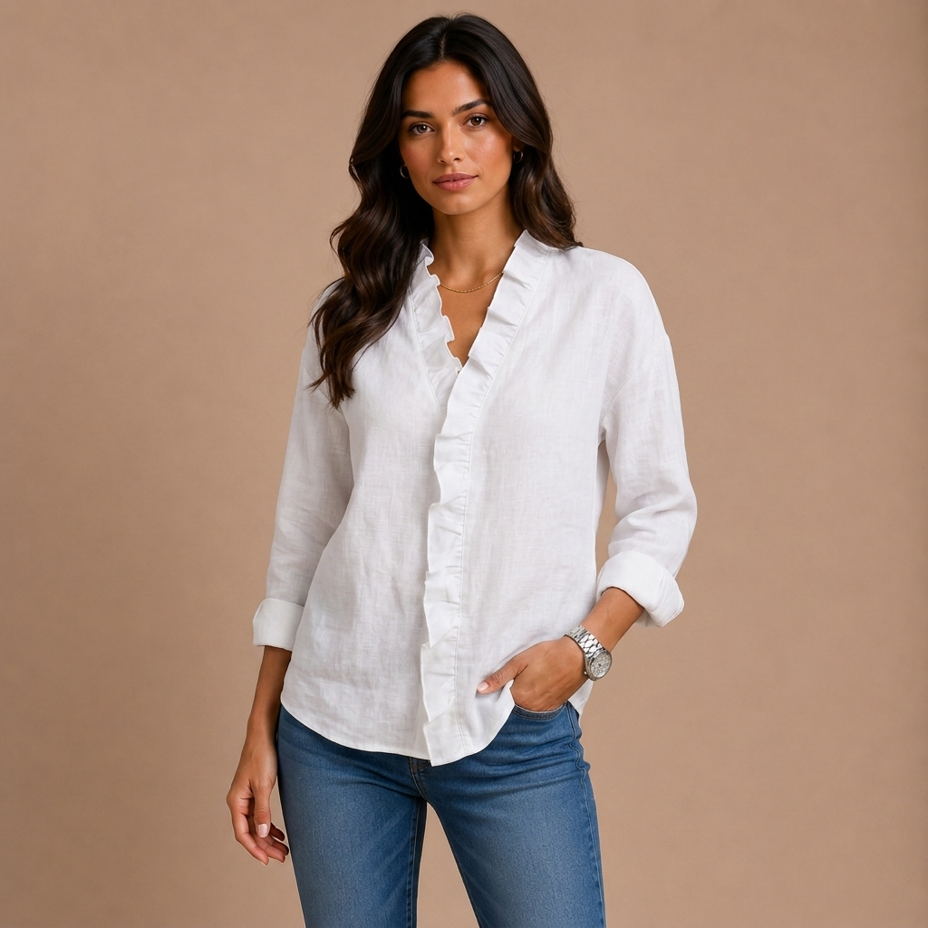 Elaine - Blusa con volantes