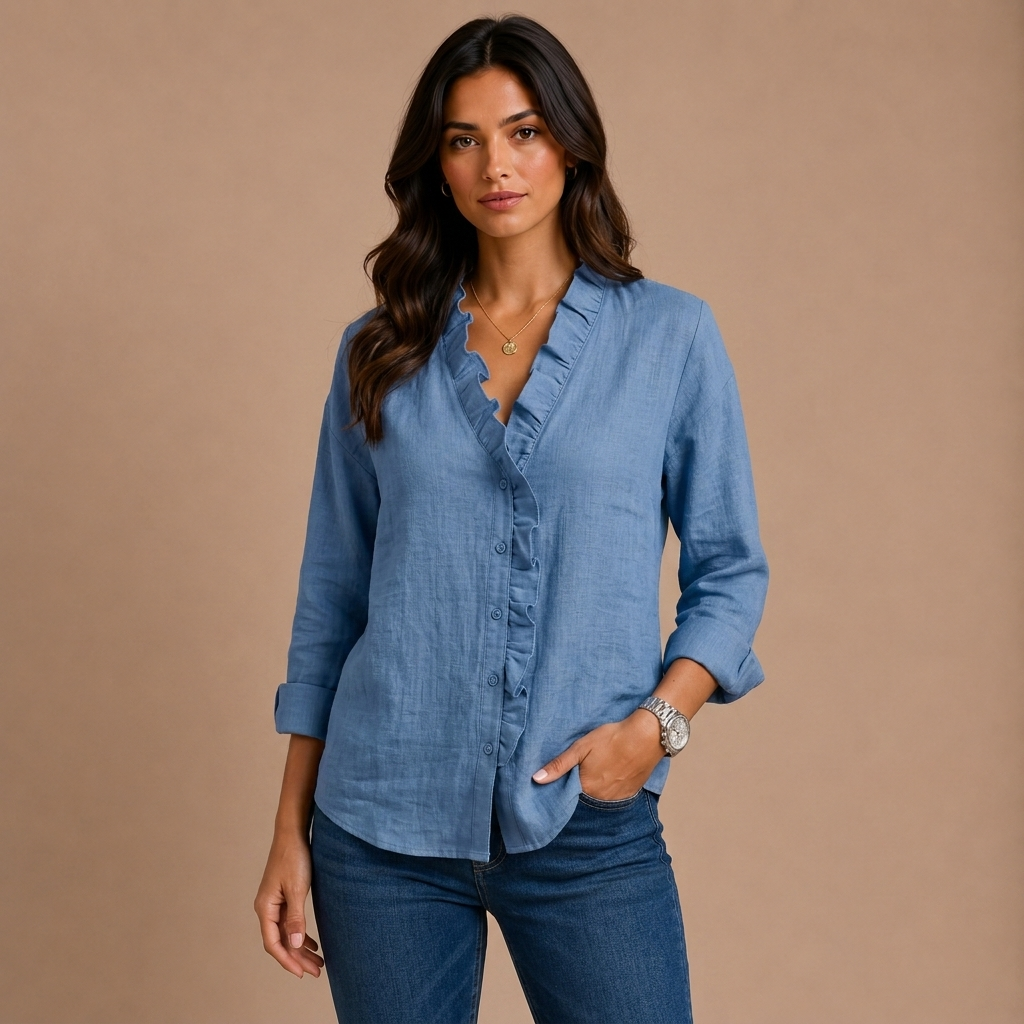 Elaine - Blusa con volantes