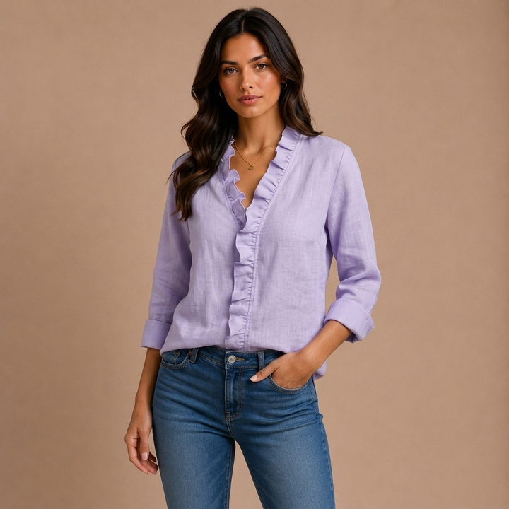 Elaine - Blusa con volantes
