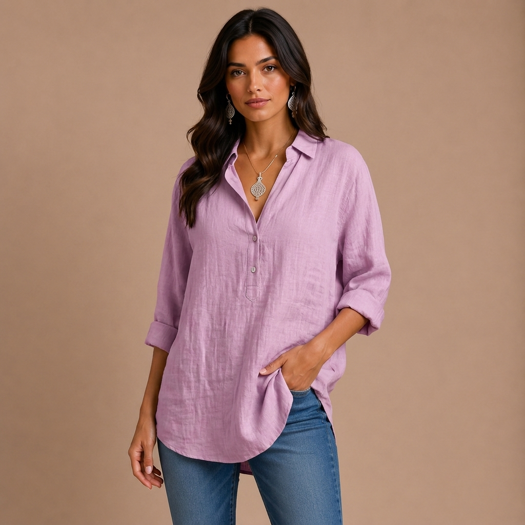 Blusa de elegancia relajada