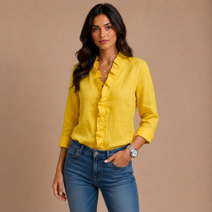 Elaine - Blusa con volantes