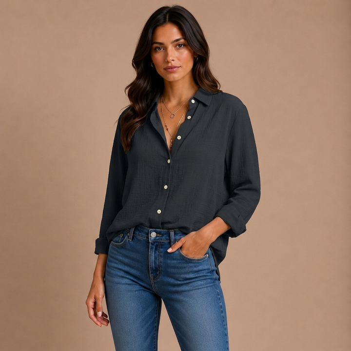 Camisa cómoda de lino