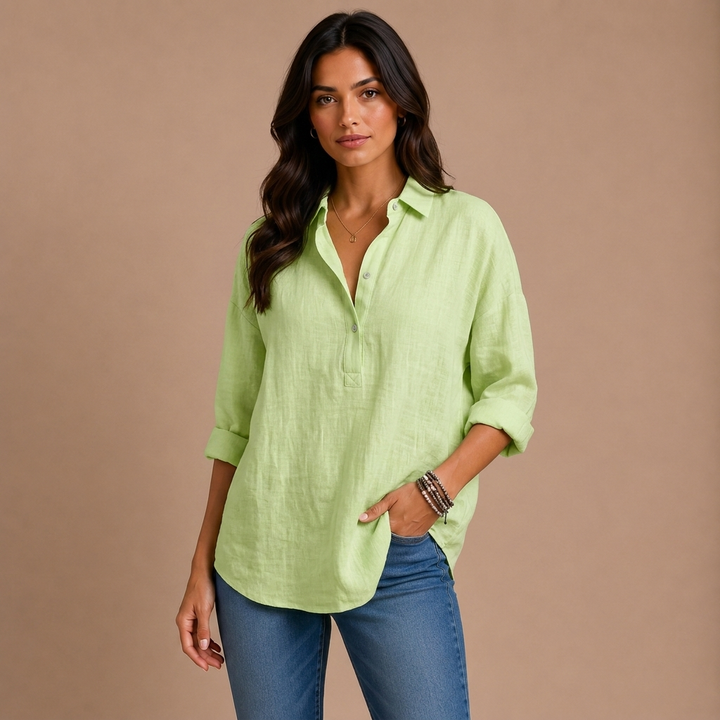 Blusa de elegancia relajada