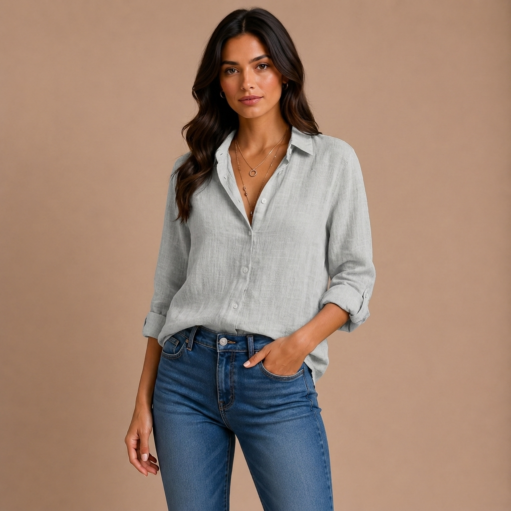 Camisa cómoda de lino