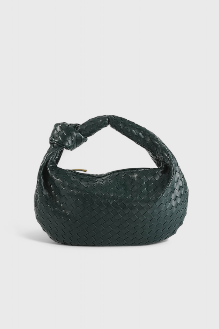 Bolso de Hombro Mediano de Tela Sage