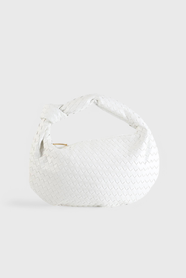 Bolso de Hombro Mediano de Tela Sage